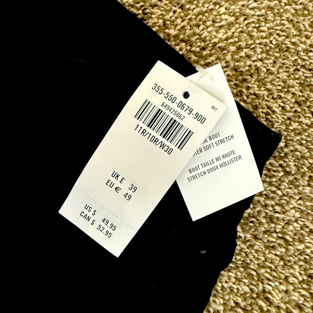 Hollister black boot cut jeans